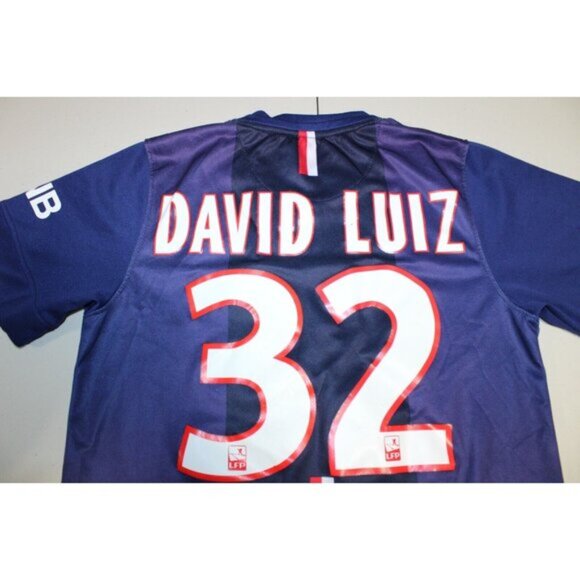 PSG Paris Saint Germain Football Club David Luiz #7 Jersey Youth Medium Nike - Picture 5 of 5